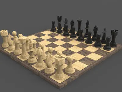 Chess Game 3D model