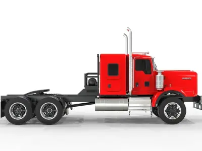 Day cab Flat top Kenworth c500 2020 3D model