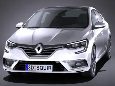 Renault Megane Sedan 2017 3D model