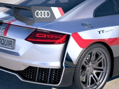 Audi TT RS Clubsport Turbo 2017 3D model