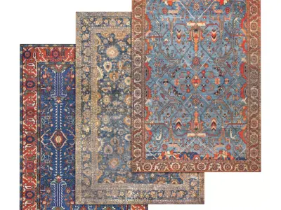 Rug Set 1585 3D model