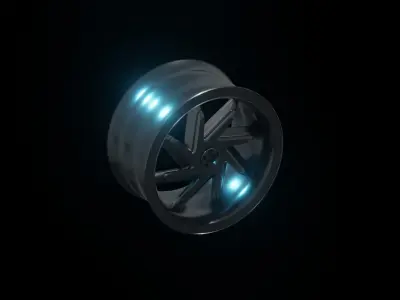 Wheel rim concept 3D model