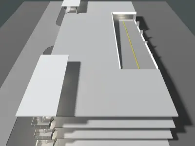 Parking garage building in structure 25-27 3D model