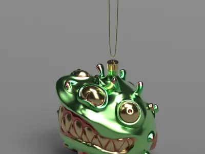 Christmas covid ball 3D model