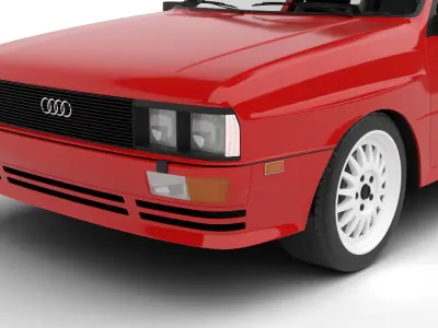 Audi Quattro UR 1980 3d model 3D model