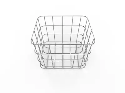 Wire Bin M08 Low-poly 3D model