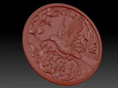 Hummingbird bird 3D print model