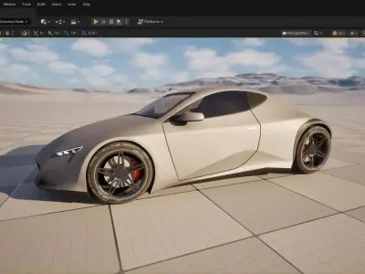 Futuristic Concept Car  - Original Design 3D model