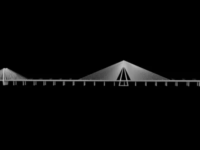 SeaLink san francisco bay bridge Low-poly 3D model