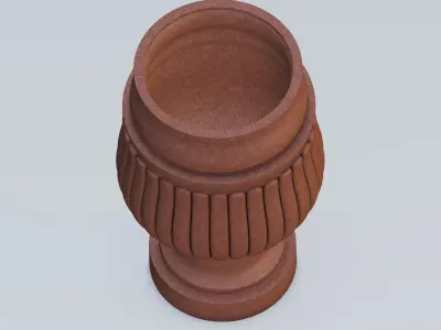 Garden urn planter04 3D model