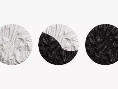 Folded Round Panno 3D model