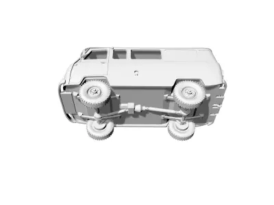 UAZ3741 toy van 3D print model
