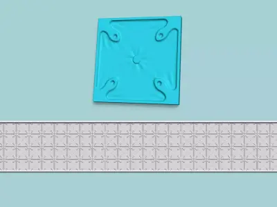 Wall Panel A11 Cloth - Interior Design Decoration 3D print model