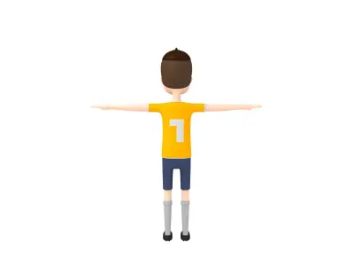 CartoonMan005 SoccerPlayer 3D model