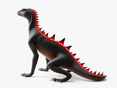 Pantheresque Luminescent Beast Model Pack Low-poly 3D model