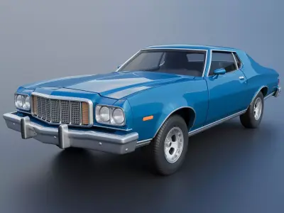 Gran Torino 1974 3D print model