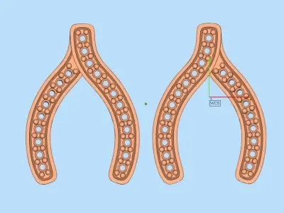 AV 303 White Diamond Ladies Horse Shoe Earrings 3D print model