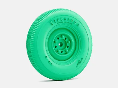 15x5 Smoothie Wheel Firestone 670-15 Tire 3D print model