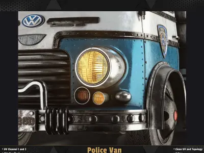 Police Van  3D model