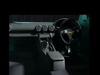 Honda LB SSX 660r Low-poly 3D model