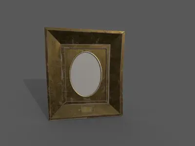 Antique Wall Mirror Free low-poly 3D model