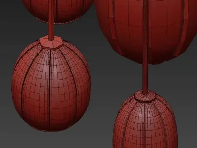 SIRUVE hold ball brass chandelier 3D model