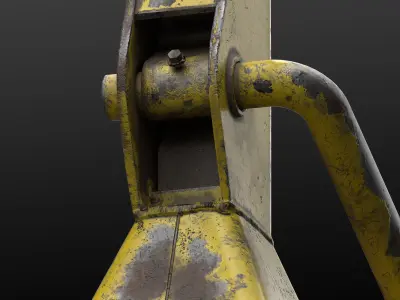 Car Easel Low-poly 3D model