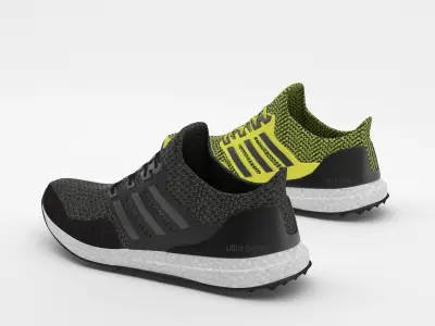 adidas ultra boost running shoes 3D model