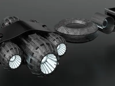 3d Space Models Low-poly 3D model