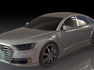 Audi A8 2017 Model 3D model