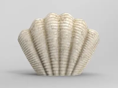 Seashell Vase Low-poly 3D model