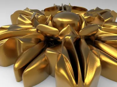 decorative rosette 3D model shop