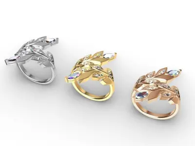 Tiffany Ring Victoria 3D print model