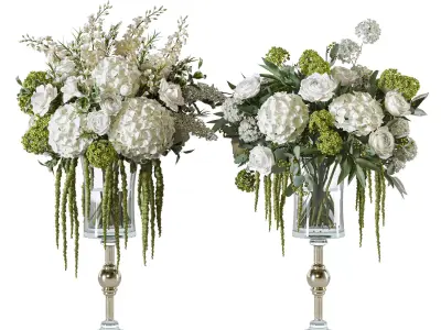 Flower Set 121 Tall bouquet 3D model