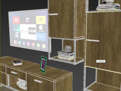 Tv set decoration 3D model