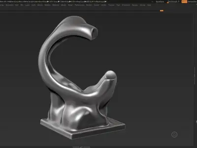 Modern Abstract Decorative sculpture 3d print model 35 3D print model