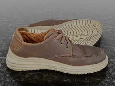 SKECHERS 3D SHOES - PERTOLA - VALARGO - BROWN Low-poly 3D model