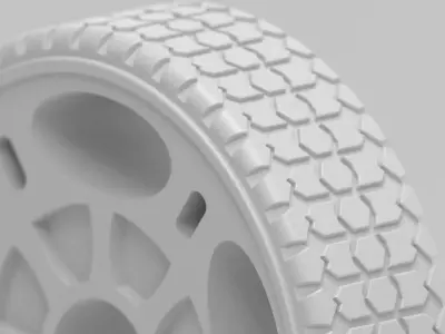 Multipurpose Wheel 2  The Ultimate Wheel for Autonomous Vehicles 3D print model