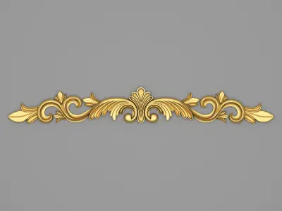 Classic Carved 019 3D model purchase