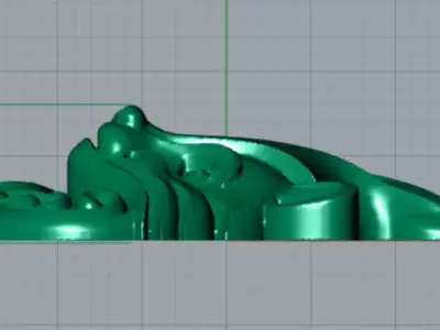 Fox Pendant 3D Model 3D print model