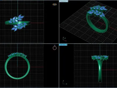 Low weight ring 3D print model