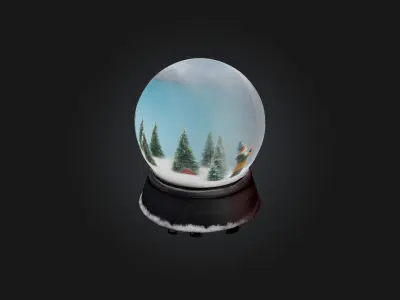 snow globe 3D model