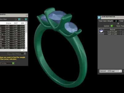  ring code 254 3D print model