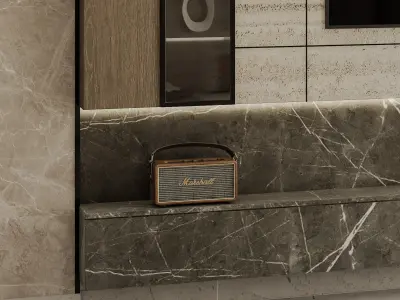 tv wall 1 3D print model