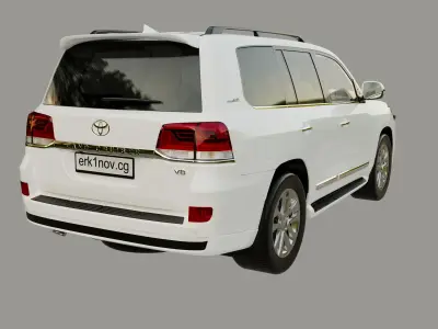 Land cruiser 200 Low-poly 3D model