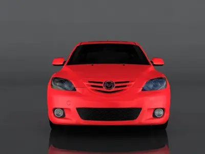 Mazda 3 MPS 2006 Low-poly 3D model