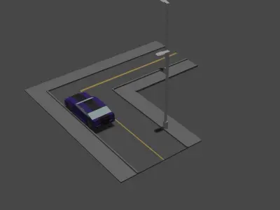 car sport car racing obj  3D model