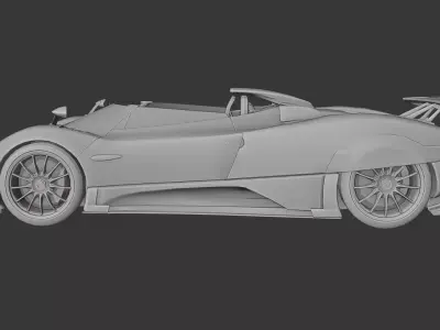 Pagani Zonda HP Barchetta 3D print model