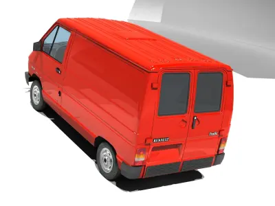 Renault Trafic I T800 L1H1 Low-poly 3D model