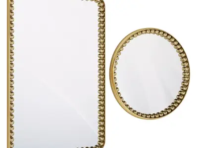 ORBIS RECTANGULAR MIRROR Low-poly 3D model